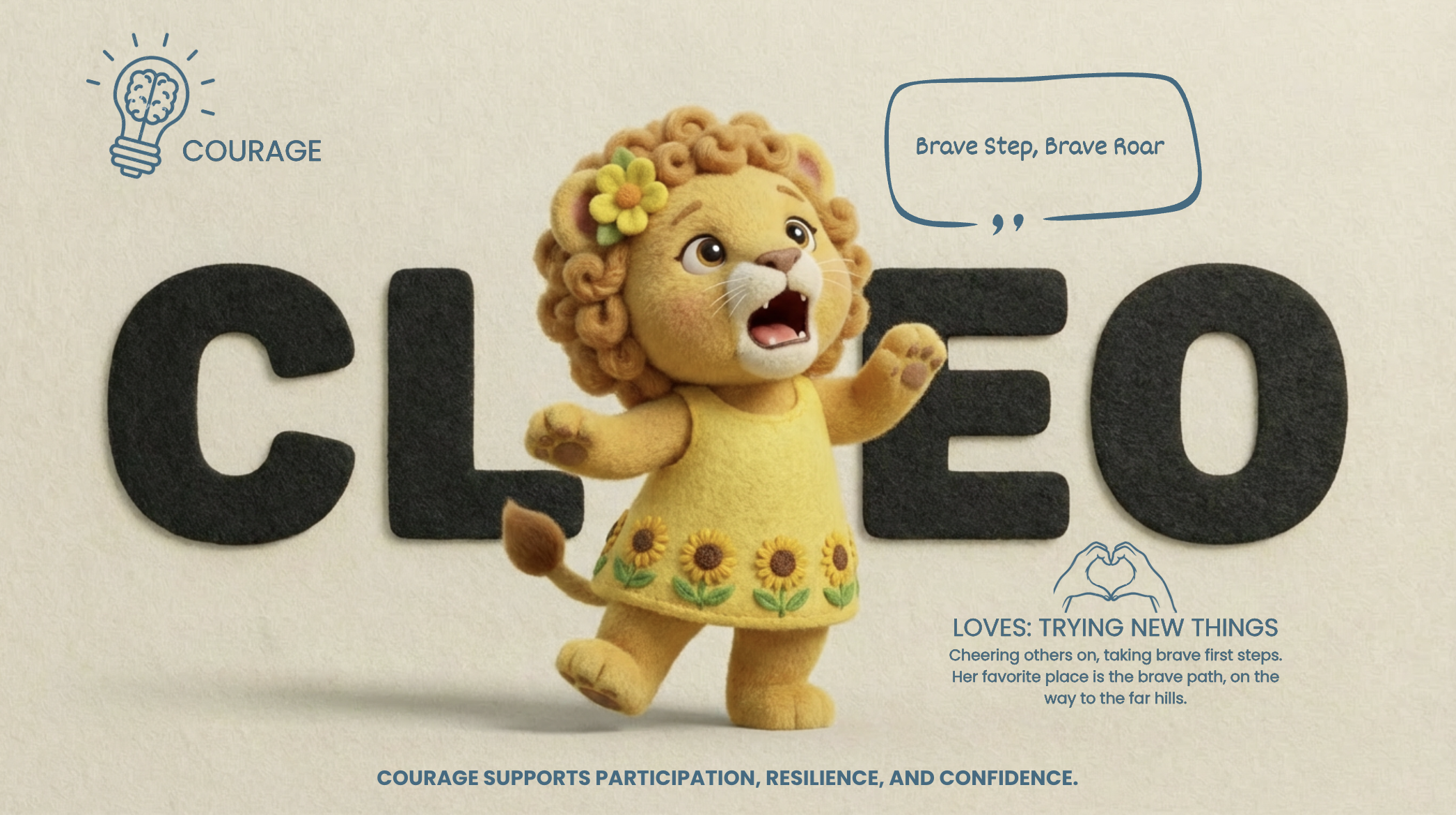 Cleo — The Courageous Lion Cub