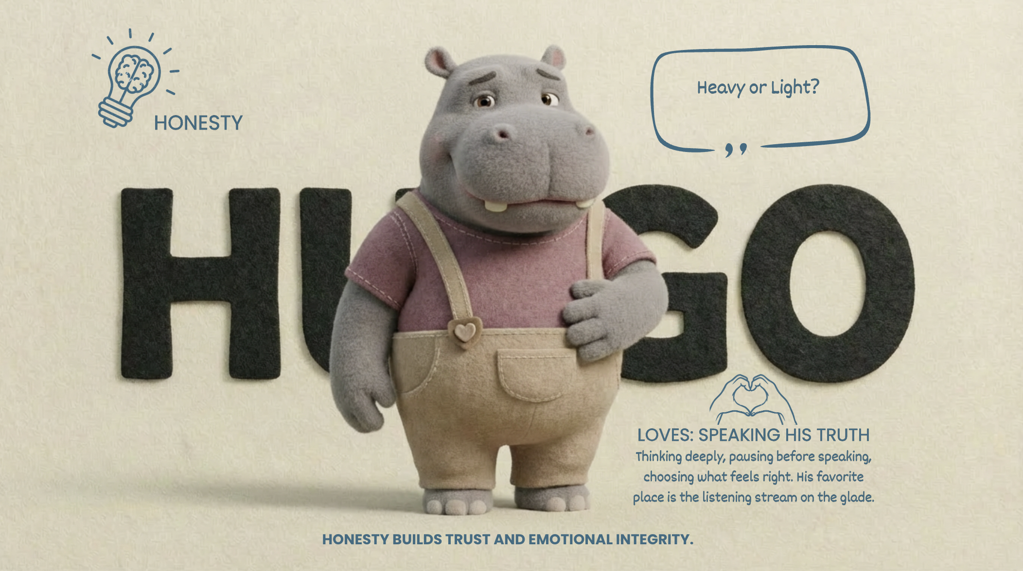 Hugo — The Honest Hippo